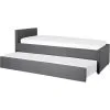 Beliani Modern Fabric EU Single Trundle Bed Frame 3ft Dark Grey Slatted Marmande -Children's chairs Sales Store 12264213 1