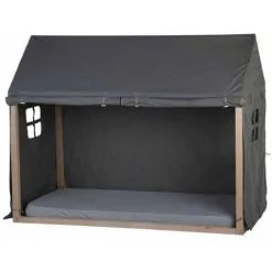 Bed House Cover 210x100x150 Cm Anthracite CHILDHOME