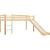 Children's Loft Bed Frame With Slide & Ladder Pinewood 97x208 Cm VidaXL -Children's chairs Sales Store 13415640 1