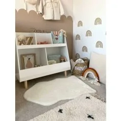 SoBuy Children Kids Bookcase Book Shelf Storage Display Rack Organizer Holder,KMB19-W -Children's chairs Sales Store 14836453 5