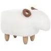Beliani Modern Fabric Stool Footrest Pouffe Nursery Children Room Animal White Lamb -Children's chairs Sales Store 15793211 1