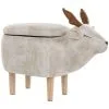 Beliani Modern Fabric Stool Pouffe Nursery Solid Wood Legs Animal Beige Reindeer 1 Beliani Modern Fabric Stool Pouffe Nursery Solid Wood Legs Animal Beige Reindeer -Children's chairs Sales Store 15793223 1 1