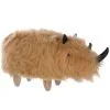 Beliani Furry Animal Stool Faux Fur Kids Playroom Nursery Sand Beige Rhino -Children's chairs Sales Store 15793286 1