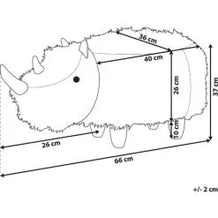 Beliani Furry Animal Stool Faux Fur Kids Playroom Nursery Sand Beige Rhino 9 Beliani Furry Animal Stool Faux Fur Kids Playroom Nursery Sand Beige Rhino -Children's chairs Sales Store 15793286 3
