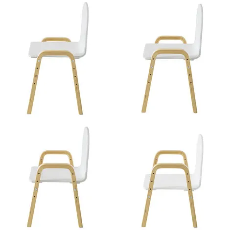 SoBuy Set Of 2 Children Chairs, Wooden Kids Children Chair Stool, Height Adjustable,KMB24-WX2 7 SoBuy Set Of 2 Children Chairs, Wooden Kids Children Chair Stool, Height Adjustable,KMB24-WX2 - Image 5