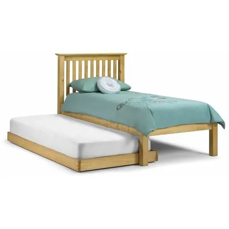 ASHFIELD PINE BEDS Premium Pine Finish Hideaway Shaker Style Low Foot End Bed - 2 X Single 3ft (90cm) 3 ASHFIELD PINE BEDS Premium Pine Finish Hideaway Shaker Style Low Foot End Bed - 2 X Single 3ft (90cm)
