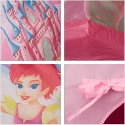 Relaxdays Play Tent For Girls, Fairy Castle Playhouse For Indoor And Outdoor Use, HWD 90x118x115 Cm, Pink -Children's chairs Sales Store 16118756 4