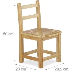 Relaxdays RUSTICO Bamboo Kids Chair, For Boy And Girls, Children's Seat, HxWxD: Ca 50 X 28.5 X 28 Cm, Brown 10 Relaxdays RUSTICO Bamboo Kids Chair, For Boy And Girls, Children's Seat, HxWxD: Ca 50 X 28.5 X 28 Cm, Brown -Children's chairs Sales Store 16121989 4