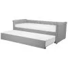 Beliani Modern Fabric EU Single Trundle Bed Frame Buttoned 3ft Light Grey Libourne 2 Beliani Modern Fabric EU Single Trundle Bed Frame Buttoned 3ft Light Grey Libourne -Children's chairs Sales Store 18265345 1 1