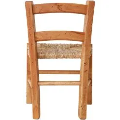 BISCOTTINI Solid Beechwood Natural Finish Woth Straw Seat W30xDP29xH50 Cm Sized Baby Chair. Made In Italy -Children's chairs Sales Store 19299866 5