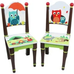Teamson Kids Fantasy Fields Enchanted Woodland Childrens Wooden Chair Set (no Table) TD--11740
