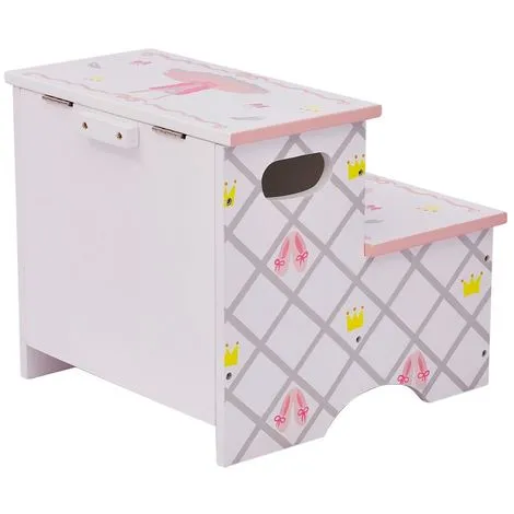 Teamson Kids Fantasy Fields Girls Swan Lake Wooden Kids Step Stool Potty Training TD-12719A 6 Teamson Kids Fantasy Fields Girls Swan Lake Wooden Kids Step Stool Potty Training TD-12719A - Image 4