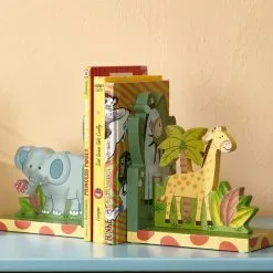 Teamson Kids Kids Sunny Safari Bookends By Fantasy Fields Wooden Animal Nursery Decor W-9837A -Children's chairs Sales Store 23543938 3