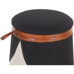 Beliani Kids Pouffe Footstool Faux Linen Upholstered With Storage Beige Apache -Children's chairs Sales Store 23759272 5