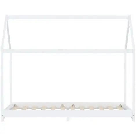 Kids Bed Frame White Solid Pine Wood 90x200 Cm VidaXL 6 Kids Bed Frame White Solid Pine Wood 90x200 Cm VidaXL - Image 4