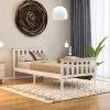 Home Discount Milan 3ft Single Solid Pine Wood Bed Frame, High Foot End, White-&-Pine, 190 X 90 Cm 2 Home Discount Milan 3ft Single Solid Pine Wood Bed Frame, High Foot End, White-&-Pine, 190 X 90 Cm -Children's chairs Sales Store 24401854 1