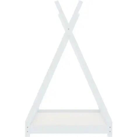 Hommoo Kids Bed Frame White Solid Pine Wood 70x140 Cm VD24212 6 Hommoo Kids Bed Frame White Solid Pine Wood 70x140 Cm VD24212 - Image 4