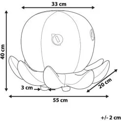 Beliani Kids Sea Animal Stool Velvet Children's Pouffe Playroom Blue Octopus -Children's chairs Sales Store 25262357 3 1