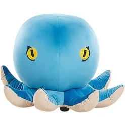 Beliani Kids Sea Animal Stool Velvet Children's Pouffe Playroom Blue Octopus -Children's chairs Sales Store 25262357 4