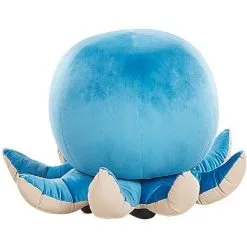 Beliani Kids Sea Animal Stool Velvet Children's Pouffe Playroom Blue Octopus -Children's chairs Sales Store 25262357 5