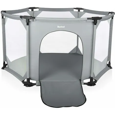 Playpen Giocco Light Grey Baninni 4 Playpen Giocco Light Grey Baninni - Image 2
