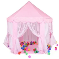 Livingandhome Children Kids Play Tent Fairy Princess Girls Hexagon Playhouse Mesh 9 Livingandhome Children Kids Play Tent Fairy Princess Girls Hexagon Playhouse Mesh -Children's chairs Sales Store 28269477 4