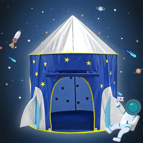 Livingandhome Children Kids Play Tent Rocket Shape Playhouse 3 Livingandhome Children Kids Play Tent Rocket Shape Playhouse