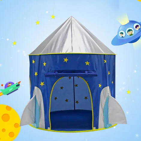Livingandhome Children Kids Play Tent Rocket Shape Playhouse 4 Livingandhome Children Kids Play Tent Rocket Shape Playhouse - Image 2