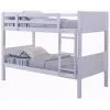 Humza Amani Lala White Wooden Bunk Bed, Converts To 2 Small Single Beds (Frame Only) - 2FT6 Small Single -Children's chairs Sales Store 29016701 1