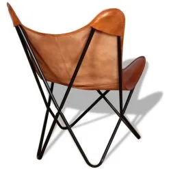 Devenirriche Butterfly Chair Brown Real Leather 9 Devenirriche Butterfly Chair Brown Real Leather -Children's chairs Sales Store 29787100 3