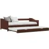 Devenirriche Pull-out Sofa Bed Frame Dark Brown Pinewood 90x200 Cm 2 Devenirriche Pull-out Sofa Bed Frame Dark Brown Pinewood 90x200 Cm -Children's chairs Sales Store 29790666 1