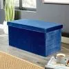 Home Source Large Folding Ottoman Navy Blue Velvet Fabric Chest Solid Storage Space Saving 1 Home Source Large Folding Ottoman Navy Blue Velvet Fabric Chest Solid Storage Space Saving -Children's chairs Sales Store 36857522 1