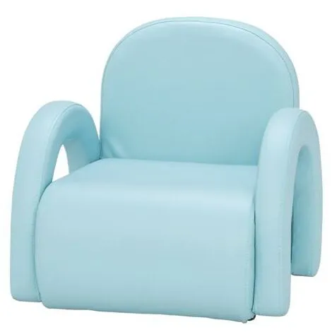 FAMIHOLLD Children's Single Sofa Rainbow Section Sky Blue 3 FAMIHOLLD Children's Single Sofa Rainbow Section Sky Blue
