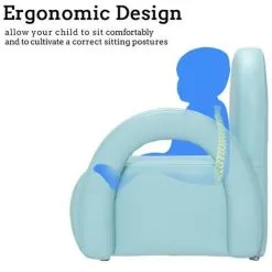 FAMIHOLLD Children's Single Sofa Rainbow Section Sky Blue 10 FAMIHOLLD Children's Single Sofa Rainbow Section Sky Blue -Children's chairs Sales Store 37853711 4