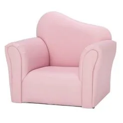 FAMIHOLLD Children Single Sofa Kids Sofa Chair Bent Back -Pink