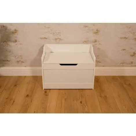 MARCO PAUL Wooden Toybox Chest Toy Storage Baby Box - White Kids Storage Units Square Strong, Stable And Hardwearing Ottoman Storage Box For Children's, Bedrooms Or Nurseriess Boys Girls Toy Storage Bo 6 MARCO PAUL Wooden Toybox Chest Toy Storage Baby Box - White Kids Storage Units Square Strong, Stable And Hardwearing Ottoman Storage Box For Children's, Bedrooms Or Nurseriess Boys Girls Toy Storage Bo - Image 4
