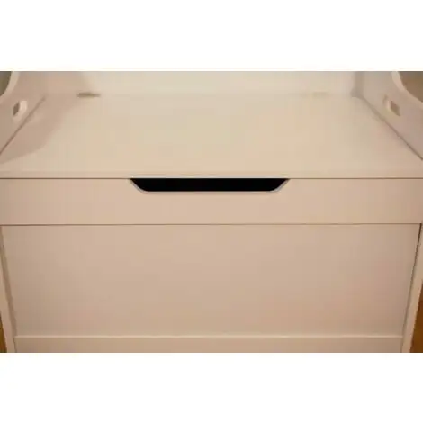 MARCO PAUL Wooden Toybox Chest Toy Storage Baby Box - White Kids Storage Units Square Strong, Stable And Hardwearing Ottoman Storage Box For Children's, Bedrooms Or Nurseriess Boys Girls Toy Storage Bo 7 MARCO PAUL Wooden Toybox Chest Toy Storage Baby Box - White Kids Storage Units Square Strong, Stable And Hardwearing Ottoman Storage Box For Children's, Bedrooms Or Nurseriess Boys Girls Toy Storage Bo - Image 5