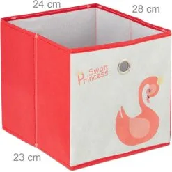 Relaxdays Children’s Shelf With 4 Boxes, Toy Storage Stand For Girls, Cute Swan Design, Nursery Organiser, White/Red 11 Relaxdays Children’s Shelf With 4 Boxes, Toy Storage Stand For Girls, Cute Swan Design, Nursery Organiser, White/Red -Children's chairs Sales Store 41003346 5