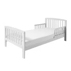 Kinder Valley Sydney Toddler Bed With Pocket Sprung Mattress Washable Water Resistant Cover | Kids Bed And Children's Bed - White