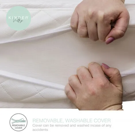 Kinder Valley Sydney Toddler Bed With Pocket Sprung Mattress Washable Water Resistant Cover | Kids Bed And Children's Bed - Grey 7 Kinder Valley Sydney Toddler Bed With Pocket Sprung Mattress Washable Water Resistant Cover | Kids Bed And Children's Bed - Grey - Image 5