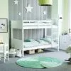 Home Discount Gemini 3ft Single Wood Detachable Bunk Bed, White -Children's chairs Sales Store 49193918 1
