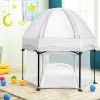 Costway Portable Baby Playpen Hexagonal Folding Play Yard Toddler Activity Center Grey -Children's chairs Sales Store 50914395 1