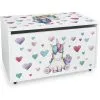Leomark Large Wheeled Wooden Toy Box For With Stool Seat - Unicorn 2 Leomark Large Wheeled Wooden Toy Box For With Stool Seat - Unicorn -Children's chairs Sales Store 51194642 1