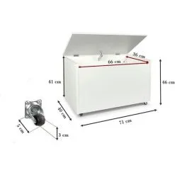 Leomark Large Wheeled Wooden Toy Box For With Stool Seat - Safari -Children's chairs Sales Store 51194653 5