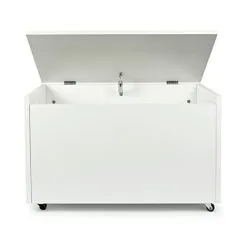 Leomark Large Wheeled Wooden Toy Box For With Stool Seat - Mr Digger -Children's chairs Sales Store 51194654 2