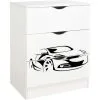 Leomark White Chest Of Drawers - ROMA - Racing Car 1 Leomark White Chest Of Drawers - ROMA - Racing Car -Children's chairs Sales Store 51194676 1