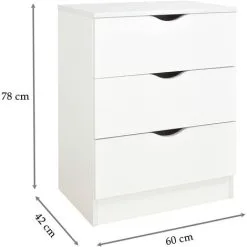 Leomark White Chest Of Drawers - ROMA -Owls 9 Leomark White Chest Of Drawers - ROMA -Owls -Children's chairs Sales Store 51194679 4