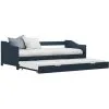 Topdeal Pull-out Sofa Bed Frame Grey Pinewood 90x200 Cm VDTD24041 -Children's chairs Sales Store 51867224 1