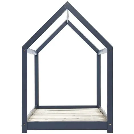 Topdeal Kids Bed Frame Grey Solid Pine Wood 70x140 Cm VDTD24206 6 Topdeal Kids Bed Frame Grey Solid Pine Wood 70x140 Cm VDTD24206 - Image 4