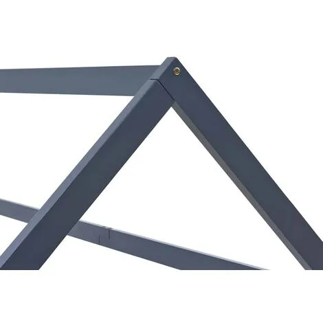 Topdeal Kids Bed Frame Grey Solid Pine Wood 70x140 Cm VDTD24206 7 Topdeal Kids Bed Frame Grey Solid Pine Wood 70x140 Cm VDTD24206 - Image 5